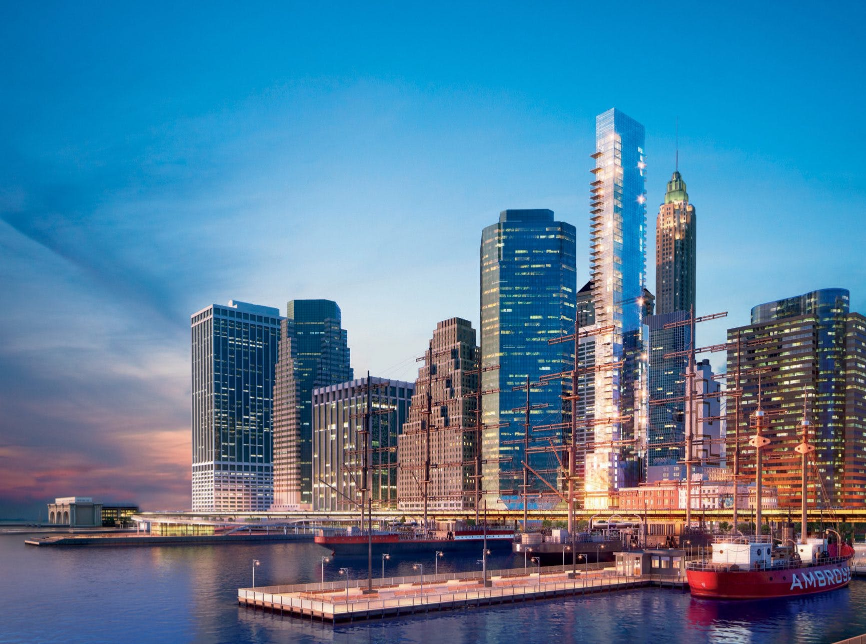 Seaport Residences Remains Unfinished and Leaning at 161 Maiden Lane in Financial District, Manhattan
