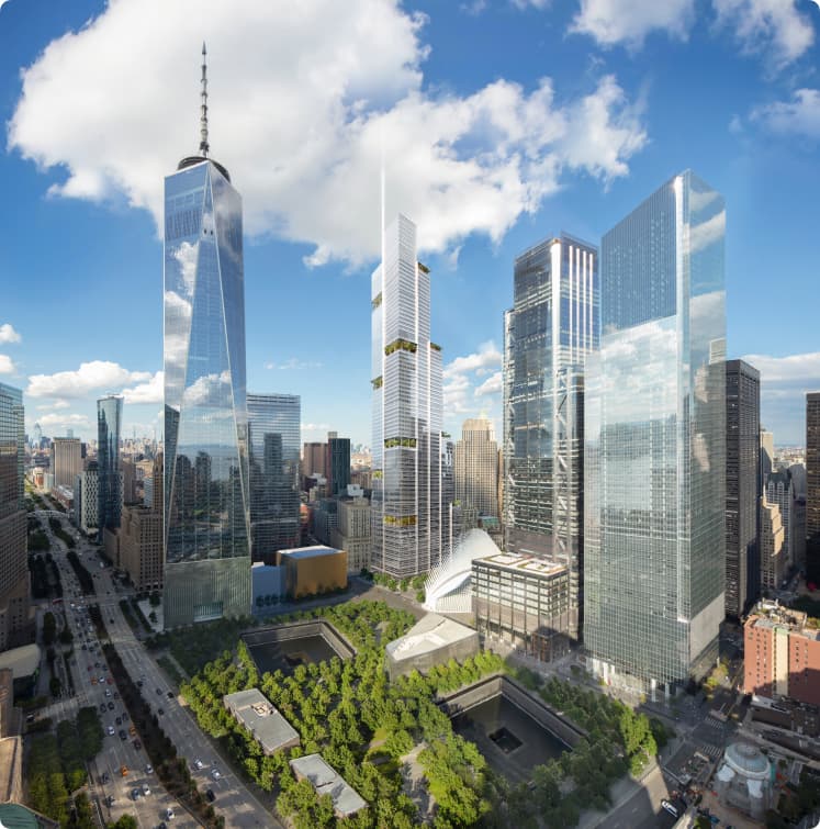 2 World Trade Center Remains On Hold in Financial District, Manhattan