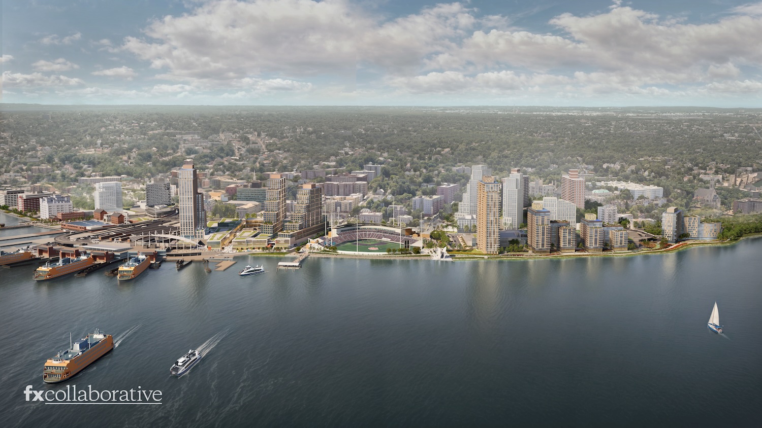 Renderings Reveal Reimagined Empire Outlets & Former New York Wheel Site On Staten Island’s North Shore