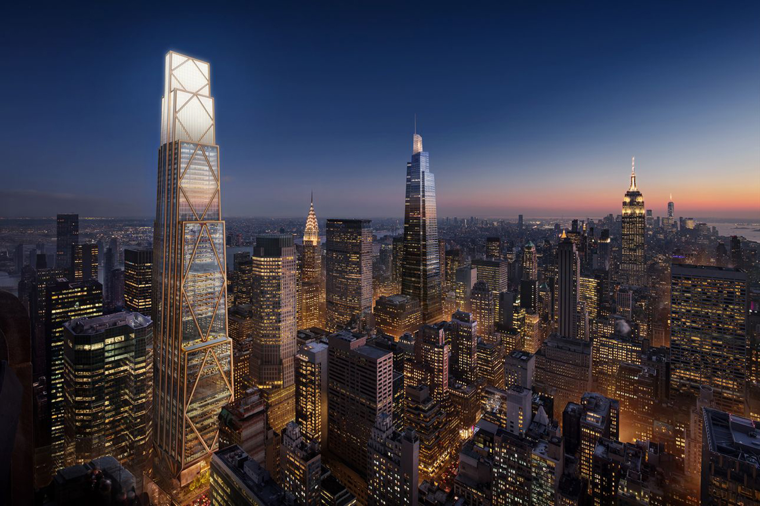 JPMorgan Tower’s Exterior Nears Completion At 270 Park Avenue in Midtown East, Manhattan