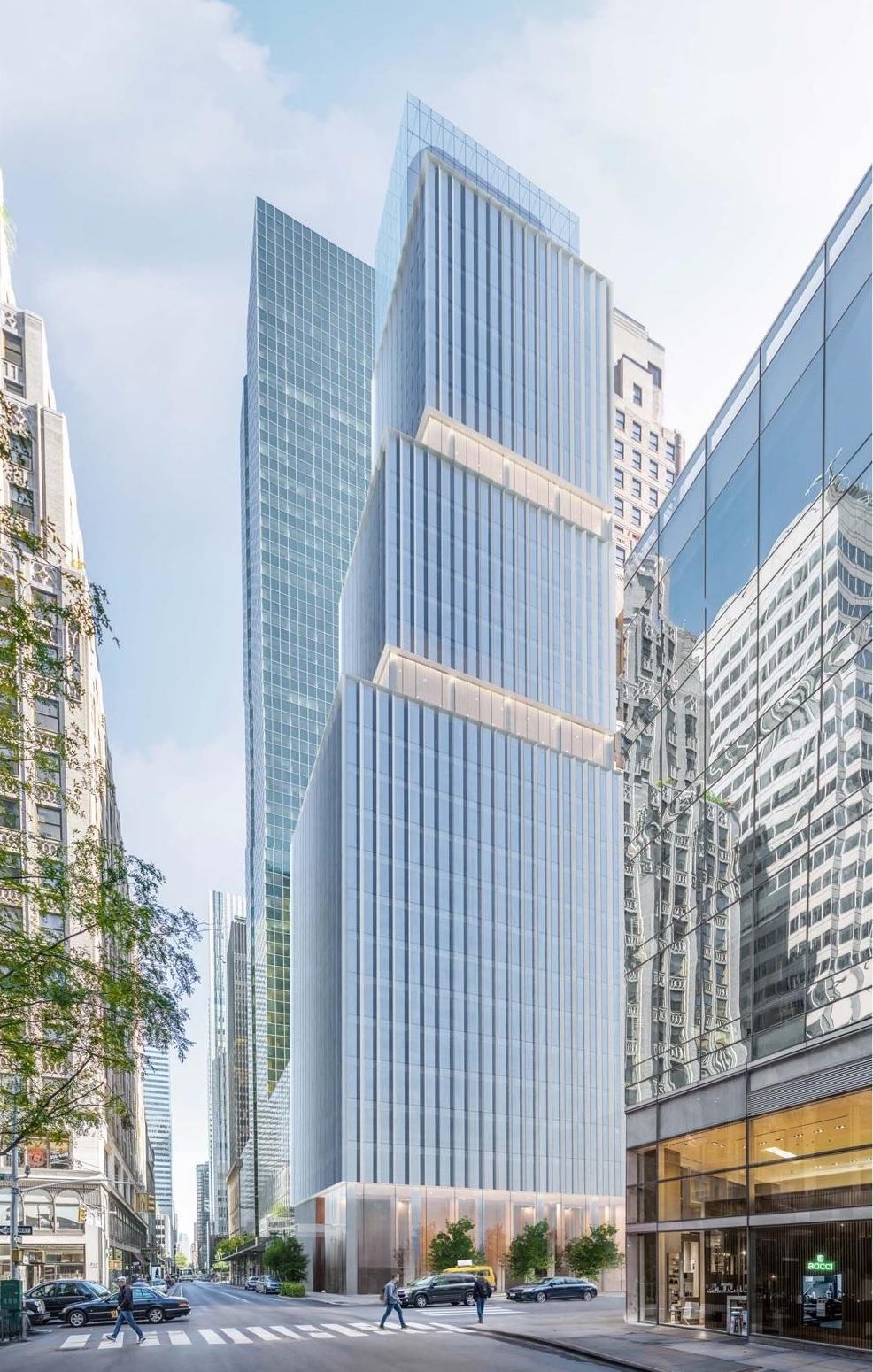 Rendering Revealed for Office-To-Hotel Conversion At 509 Madison Avenue in Midtown, Manhattan