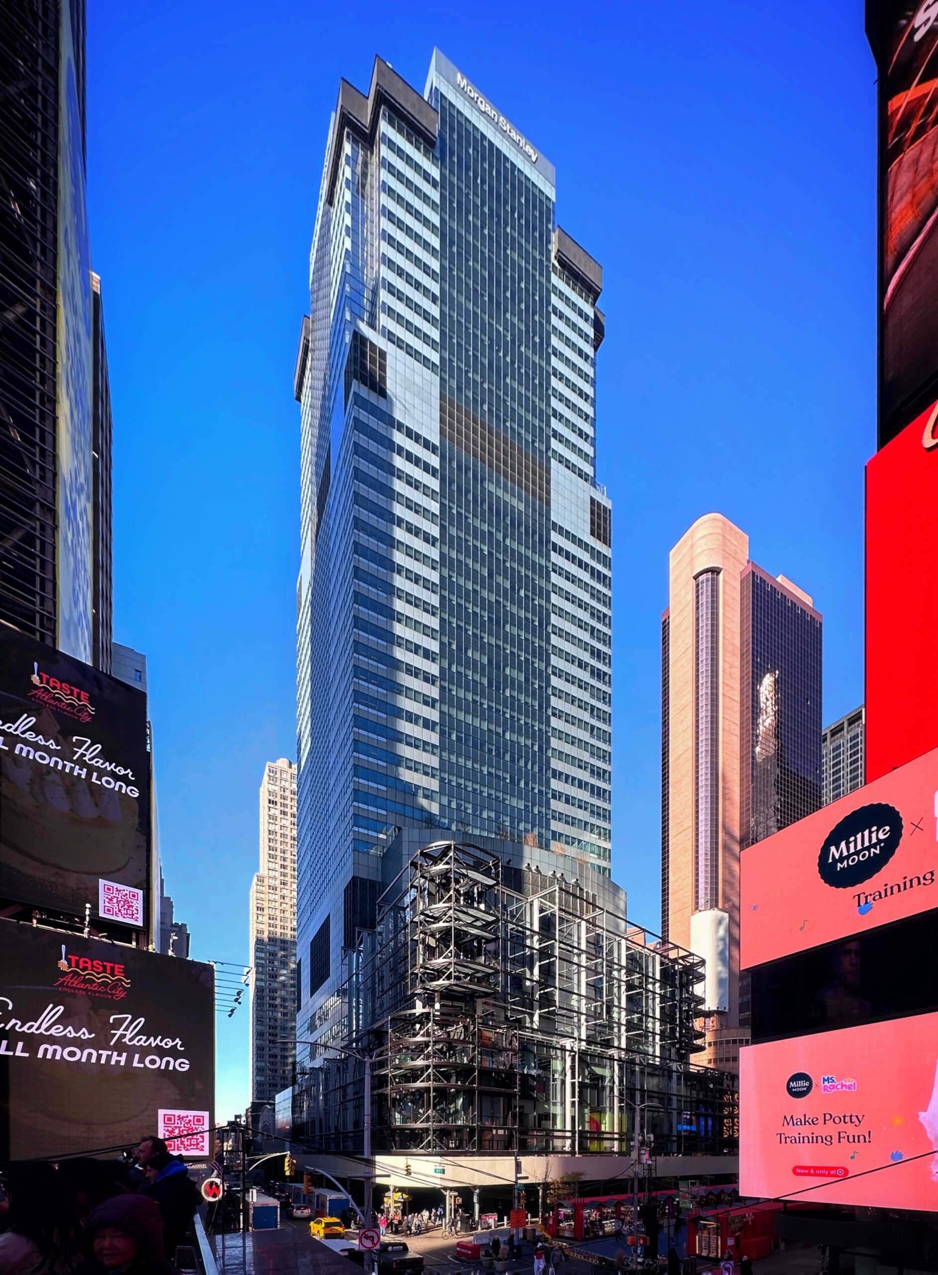 Morgan Stanley Headquarters Continues Renovations at 1585 Broadway in Times Square, Manhattan