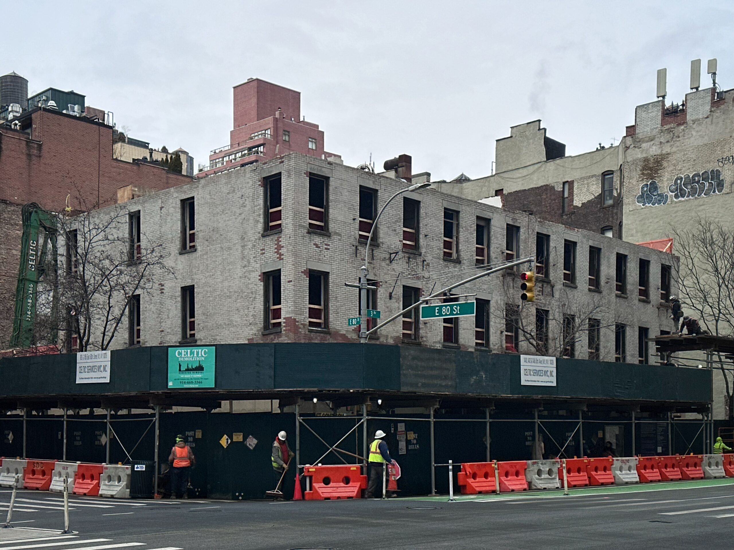 Demolition Quickly Unfolding for 34-Story Skyscraper at 185 East 80th Street on Manhattan’s Upper East Side