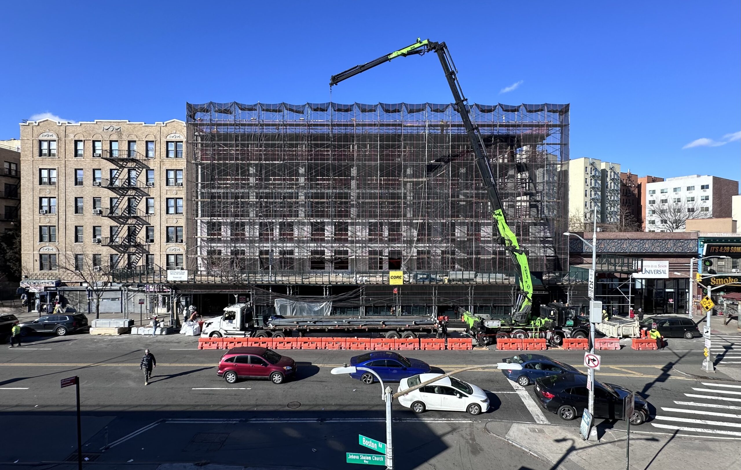 1723 Boston Road Nears Topping Out in Crotona Park East, The Bronx