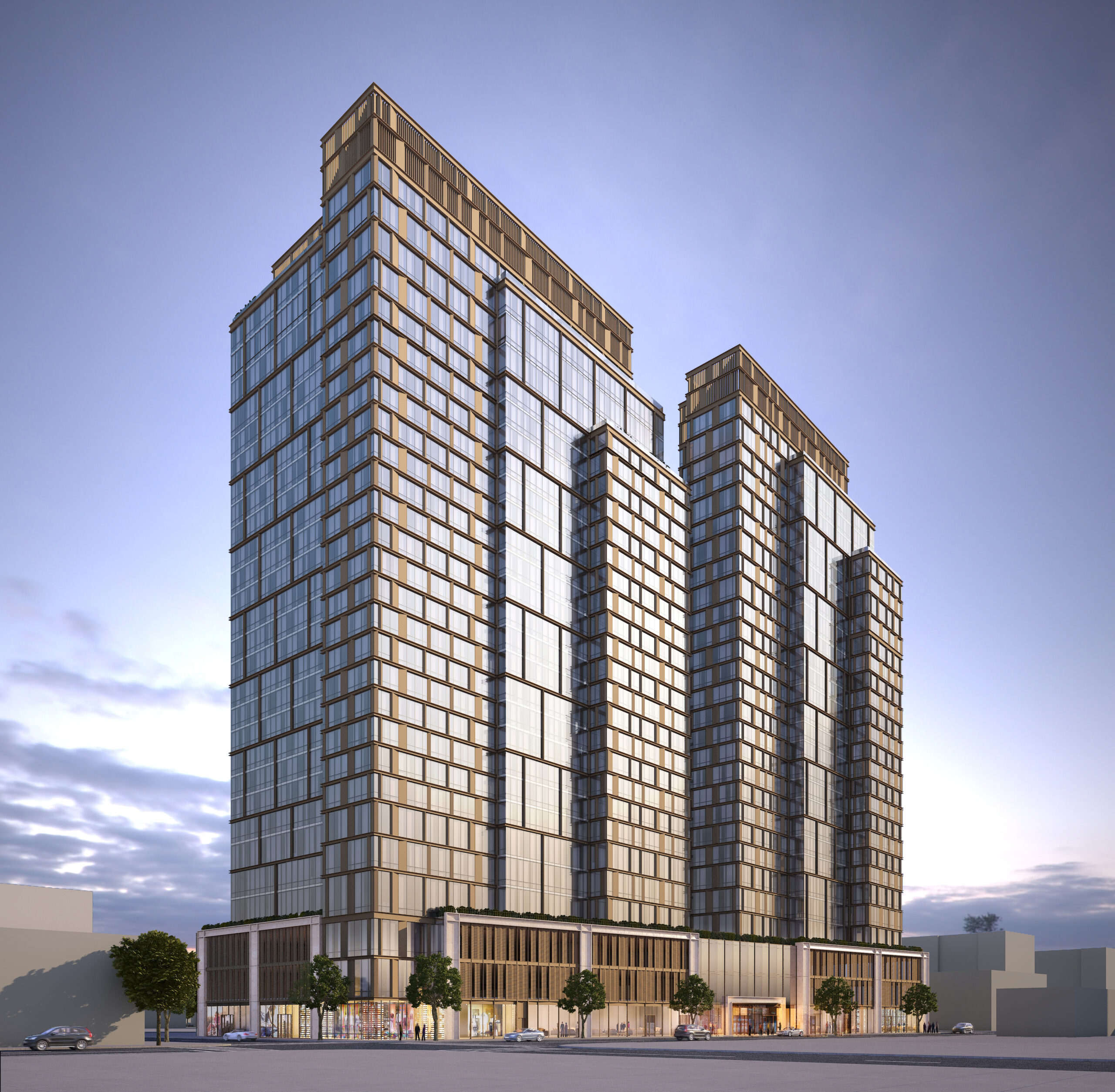 Renderings Reveal Two-Tower Residential Complex at 466 Main Street in New Rochelle