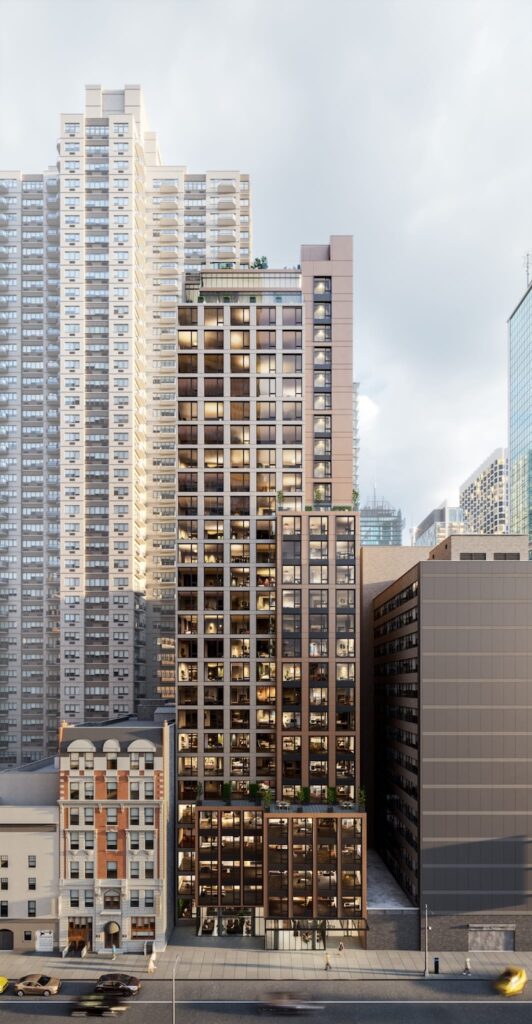 Starline Tower Nears Completion at 250 West 49th Street in Midtown, Manhattan