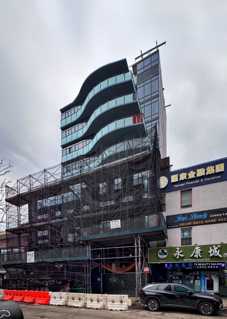 136-15 38th Avenue’s Exterior Progresses In Flushing, Queens