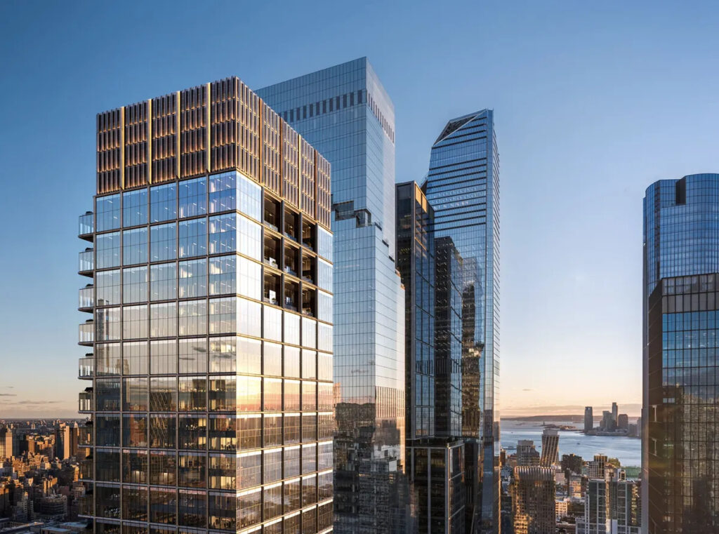 70 Hudson Yards Rises Above Street Level in Hudson Yards, Manhattan