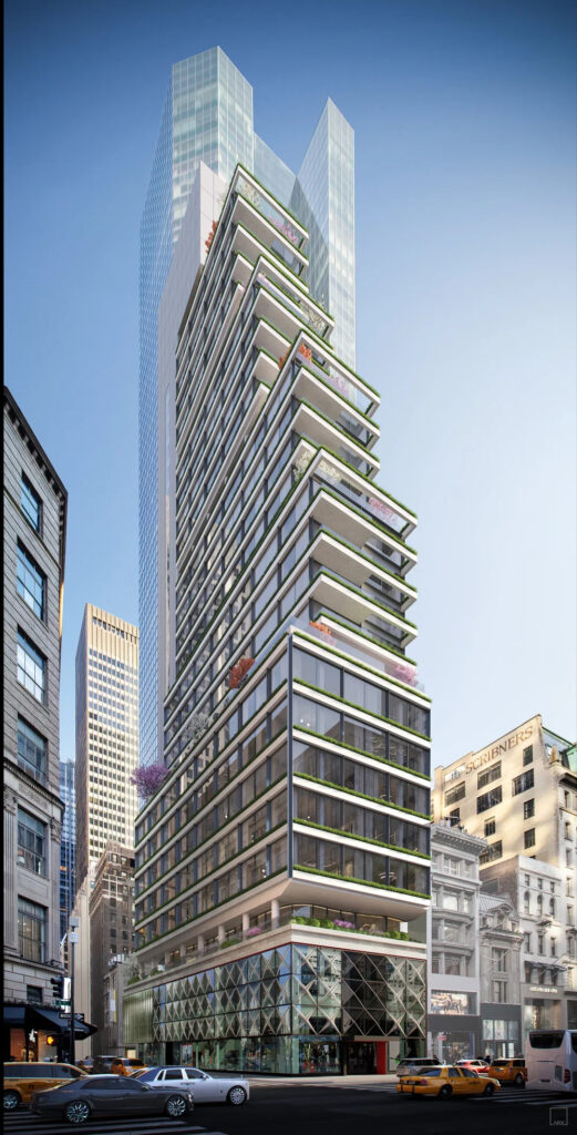 Residential Conversion and Expansion Revealed for 609 Fifth Avenue in Midtown East, Manhattan