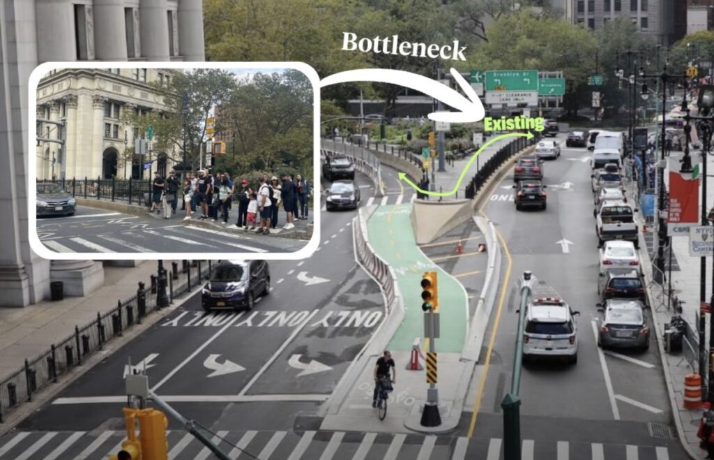 Redesign Revealed For Pedestrian And Bike Path To Brooklyn Bridge