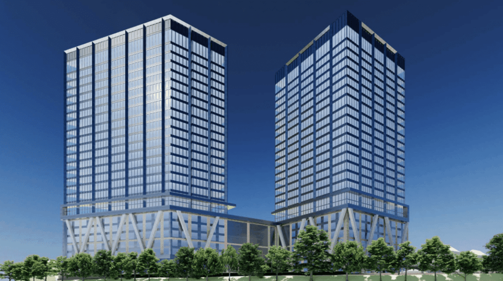 Renderings Reveal Three-Building Development at 1 Lefante Way in Bayonne, New Jersey