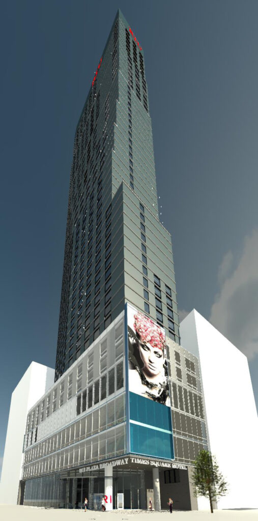 54-Story Hotel Skyscraper Continues Ascent at 1710 Broadway in Midtown, Manhattan