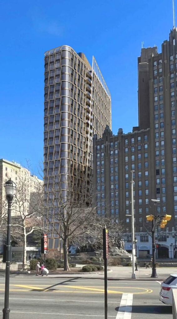 Updated Renderings Revealed for 56 Park Place in Newark, New Jersey