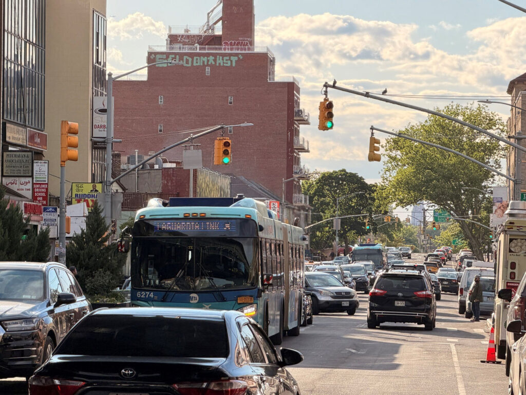 NYC Announces Plans For New Bus Lane Along Broadway In Jackson Heights, Queens