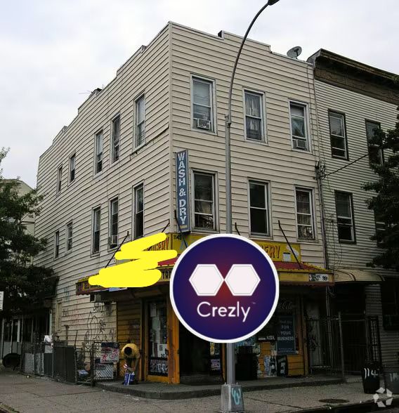 East NY near Grant Ave subway, mixed use corner building (c-block/ brick) 20x50 ft (3,000 sf) on 75 ft lot, R5 zoning, 3