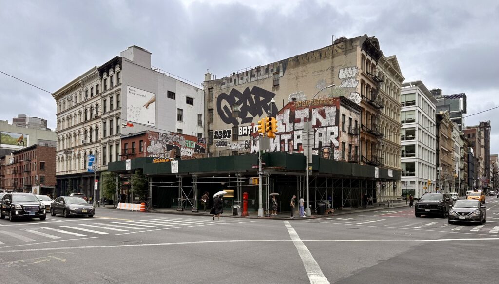 Demolition Progresses at 419-421 Broadway in Soho, Manhattan