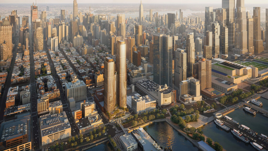 New Renderings Revealed for Two-Skyscraper, 1,127-Unit ‘Hudson Landing’ Development at 621 West 45th Street In Hell’s Kitchen, Manhattan
