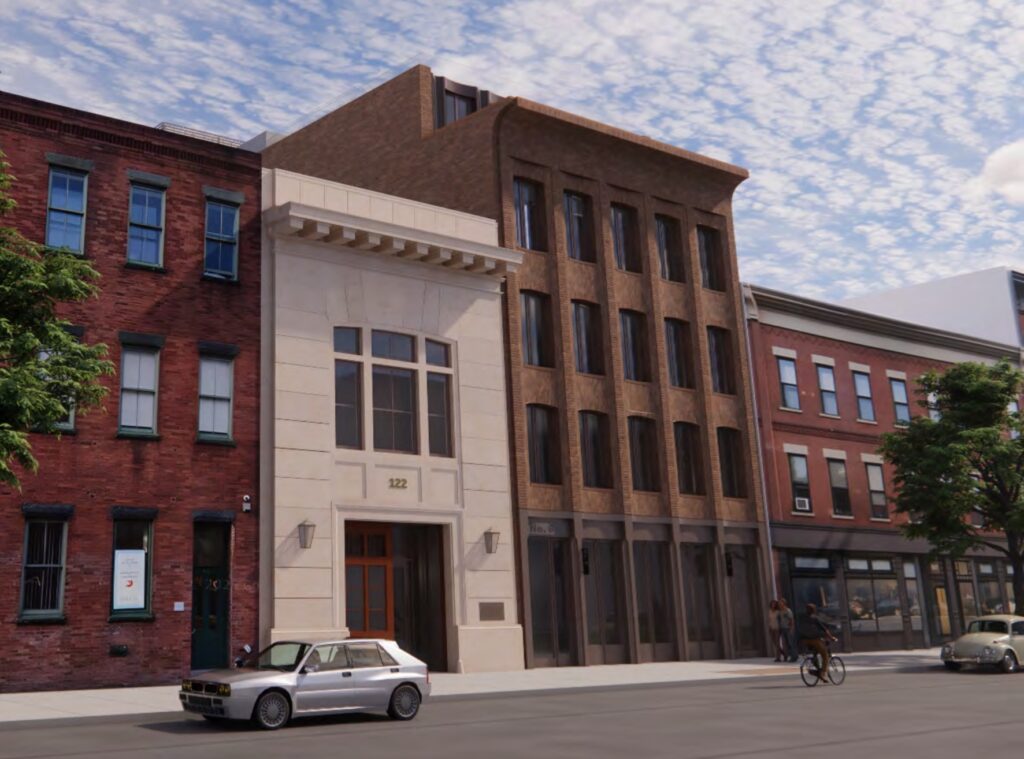 LPC Approves Revised Plans For 122-124 Greenpoint Avenue In Greenpoint, Brooklyn